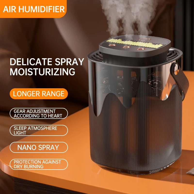 3L Humidifier Household Small Large Capacity Mute Bedroom USB Office Desktop Portable Student Two Port Spray Water Supplement ï»¿