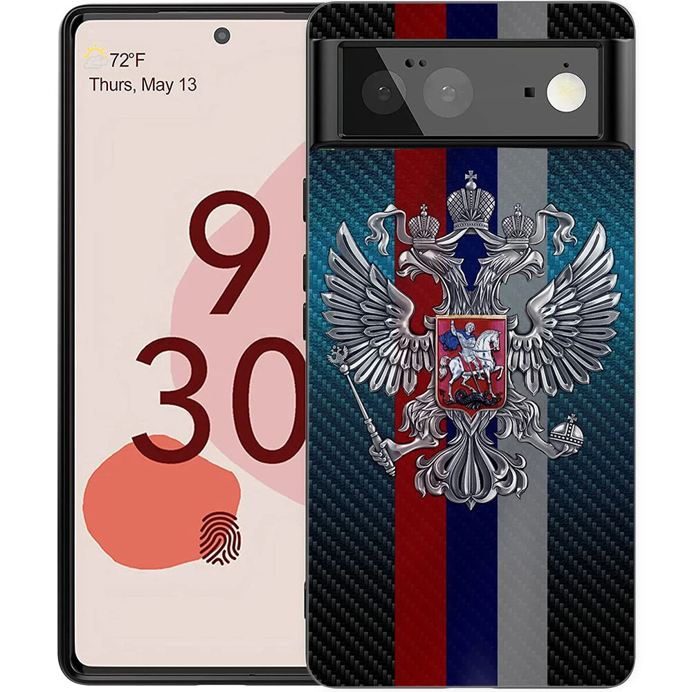 Russian Flag Shockproof Silicone Phone Case - Soft TPU Protective Cover