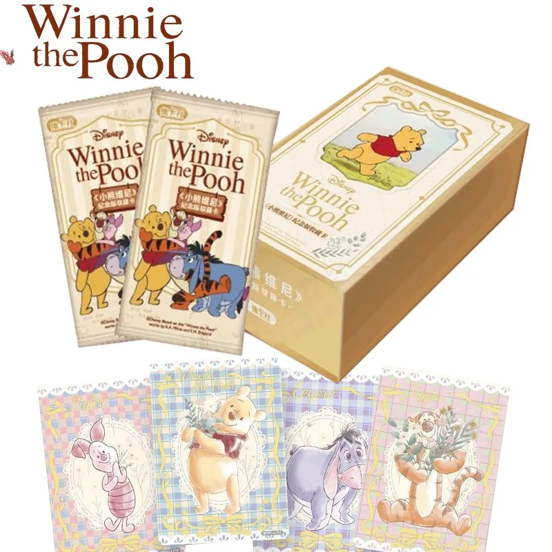 

Genuine Winnie Pooh Cards Collection Anime Characters Tigger Piglet Cartoon Collection Card Children's Gifts Paper Hobby Toys