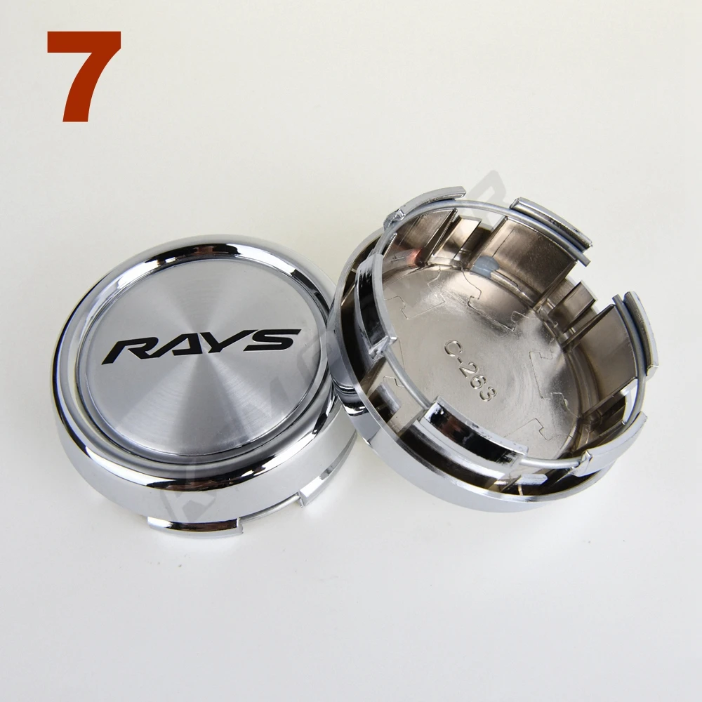 Wheel Cover Cap 4PCS OD 79MM / ID 72MM RAYS VOLK Racing Emblem Sport Rim Center Cap Hubcap