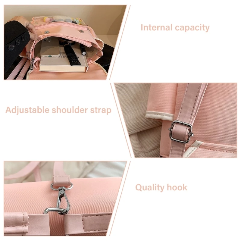 Women Bows Backpack Girls Ita Backpack Student School Backpack Lovely Travel Backpack Casual Rucksack for Daily