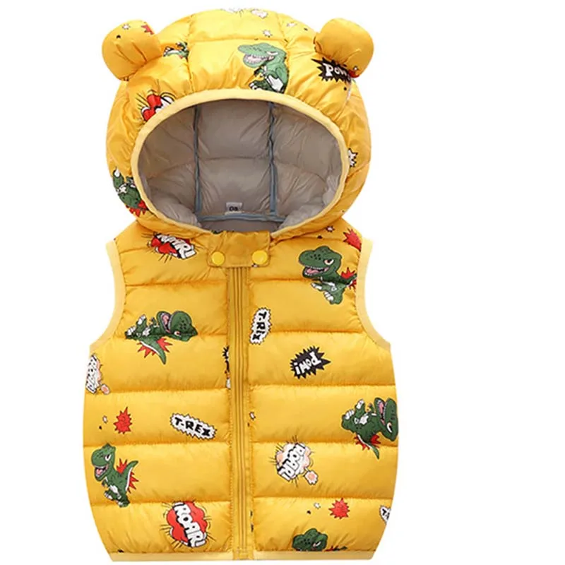 

ZWY2198 Children Vest New Autumn Winter Sleeveless V-Neck Solid Casual Vest Baby Warm Kids Coat Padded Waistcoat Boys Girls