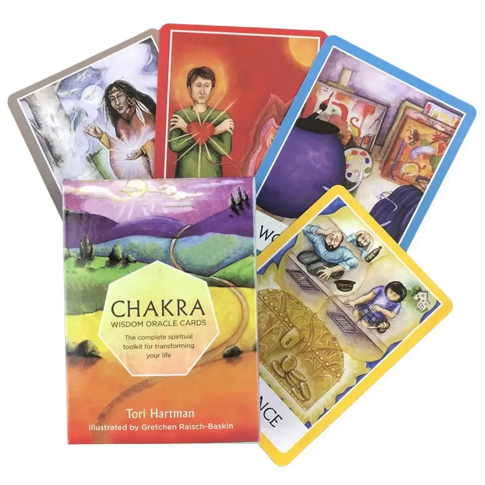 Chakra Wisdom Oracle Occult Tarot Cards High Quality Fullcolor Paper Witchcraft Supplies Love Oracle Cards Divination Psychic 4