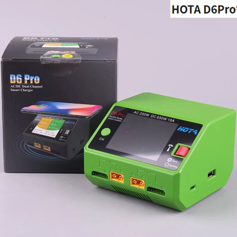 Chargeur RC D6 PRO 200W 15A LiPo/Li-ion 1-6S pour modélisme