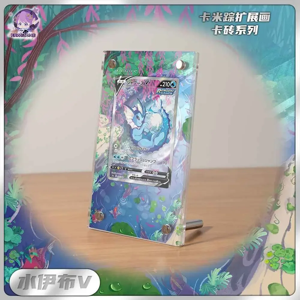 디스플레이 스탠드 뮤 Magikarp 아카리 신시아 미리암 아크릴 카드 벽돌 사진 프레임, PTCG 선물 장난감, 카드 미포함, 2024 신제품