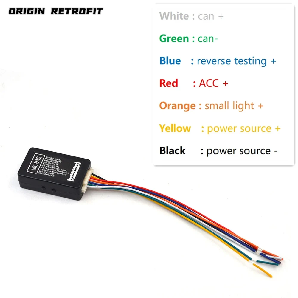 

For VW RCD CD Radio MIB 187 187A 187B Canbus Gateway Wire Decoder Simulator Reverse Bluetooth Light Emulator