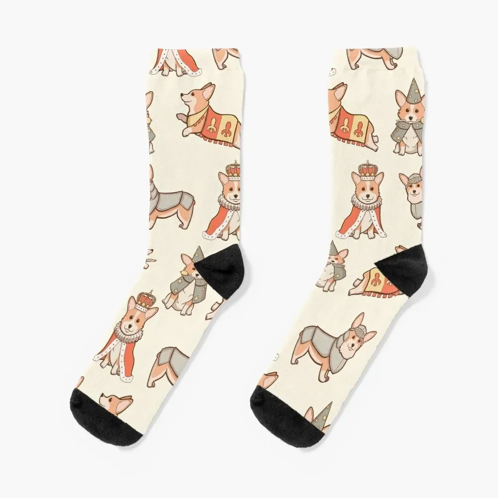 

Medieval Fantasy Corgi Socks winter set Soccer Men's Socks Luxury Women's