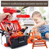Children Toolbox Toy Boy Simulation Maintenance Electric Drill Platform Repair Baby Screw Assembly 5