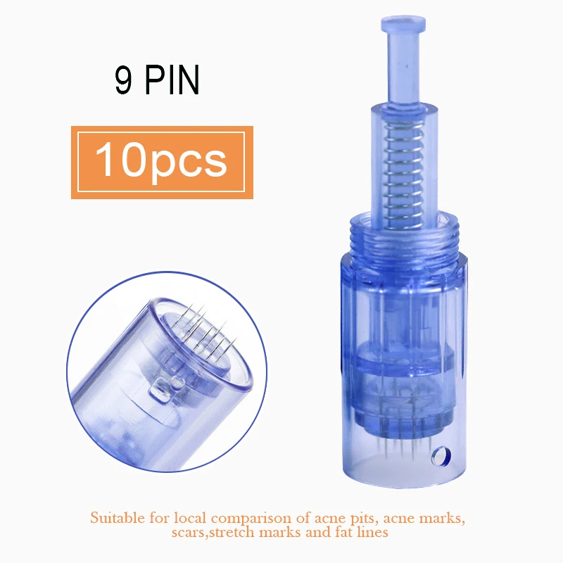 100/50/10 stücke Microneed für Derma Stift Schraube Nadel Patrone Mikronadel Patrone für Mikronadel Dermapen Micro Nadelspitze