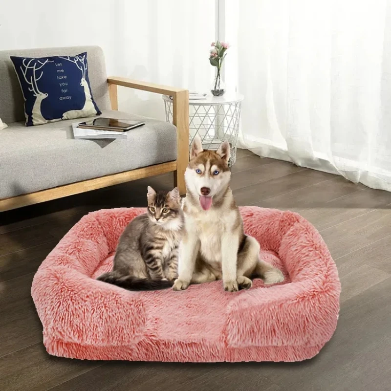 

Luxury Winter Warm Large Dog Sofa Bed Dog Kneel Cat Mats House Cushion Pet Sleeping Sofa Beds Mat for Large and Small Dog