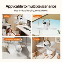 Ventilateur de plafond Portable pour tente de Camping, auvent de plafond, 8000mah, ventilateur sans fil Rechargeable, circulation d'air avec télécommande 6