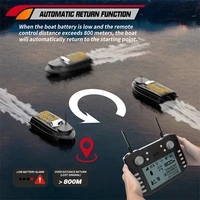 V030 RC Bait Boat 12V 180 Fishing Point Load 3KG 4.3-inch Screen Remote Control Intelligent Automatic Cruise Return Fish Finder 6