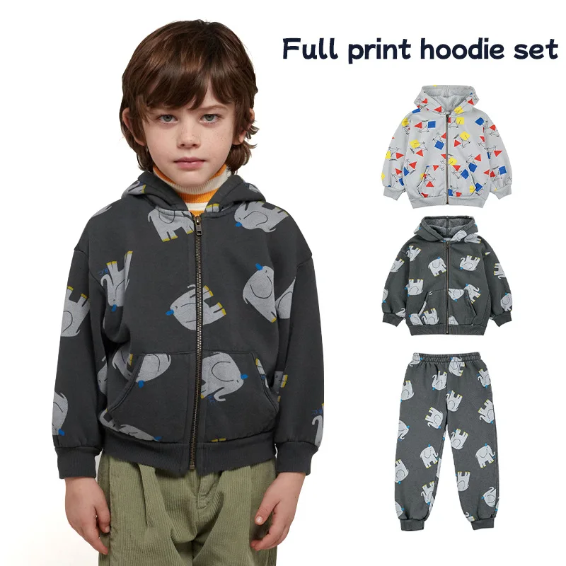 

Winter New Style BC Brand Plush Girls Boy Clothes Sets Coat and Pants Suits Kids Tops Bottoms Sets