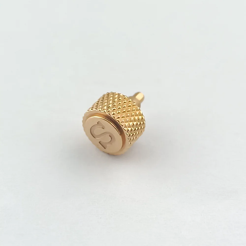Screw-In Engraved 'S' Replacement Watch Crown for Automatic Movements with Three Style Options