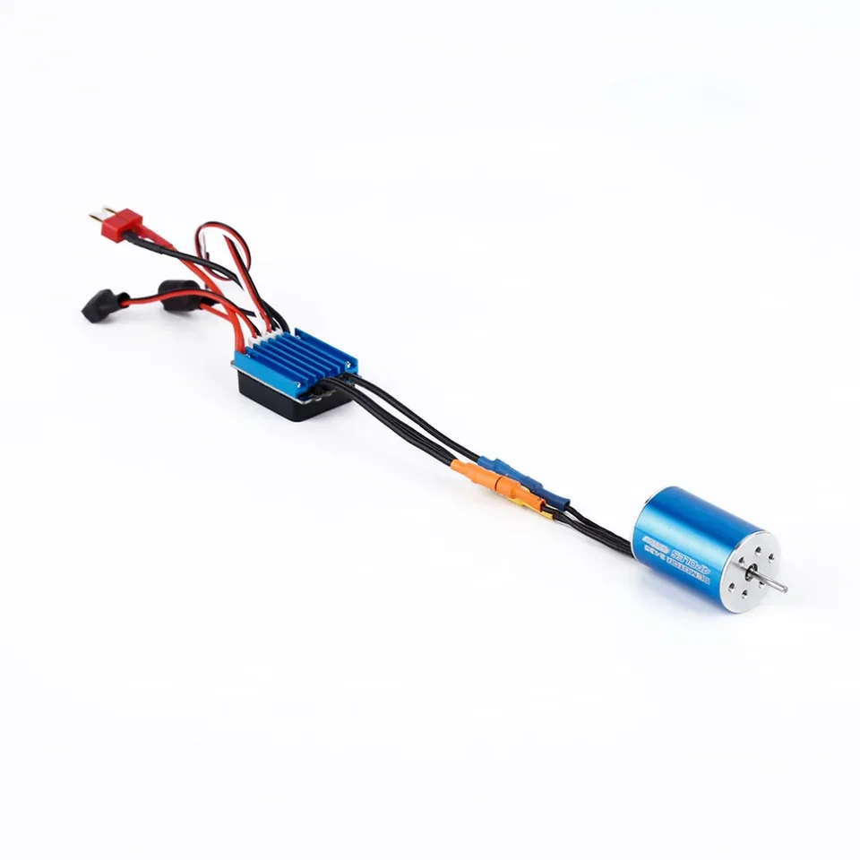 RC카 모델 부품 2435 4800KV 4P 센서리스 브러시리스 모터, 25A 브러시리스 ESC, 1/16 1/18 RC카 오프로드 트럭용, 1 세트