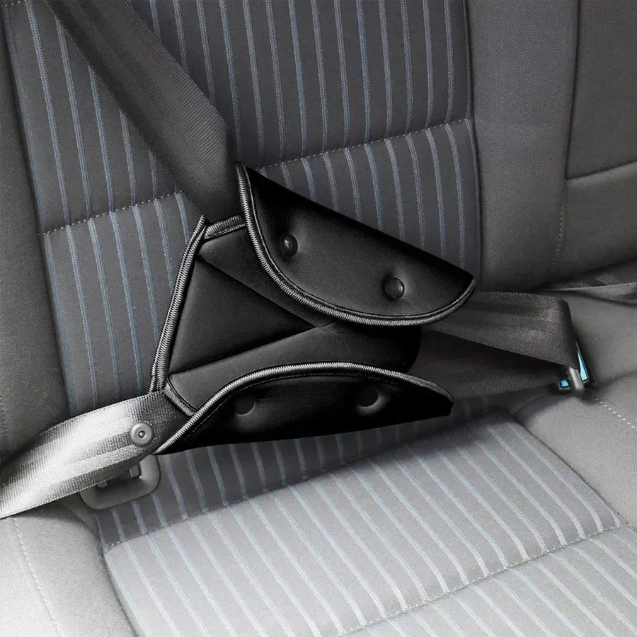 Seat Belt Adjuster for Kids Adults Triangle Positioner Car Seat Strap Pads Cover Adjuster for Kid Belt Clips Safety Strap