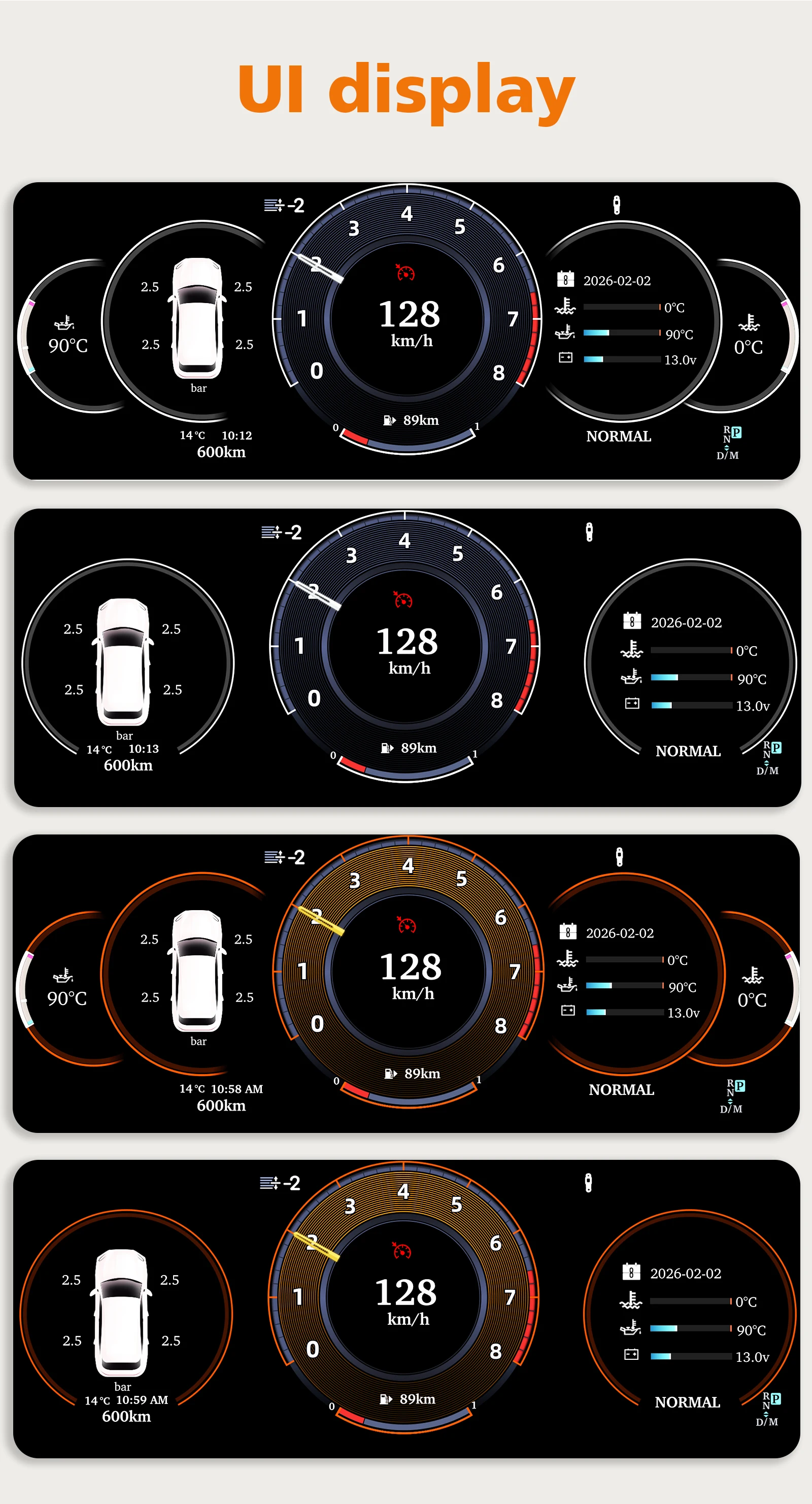 12,3-Zoll Digitales Kombiinstrument für Porsche Cayenne 2005-2009 1920*720 HD-Bildschirm Carplay Android Auto Tachometer Armaturenbrett-Anzeige – Detail 7