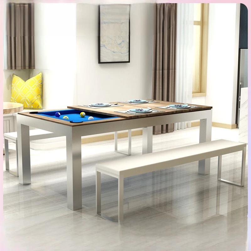 Pool table Standard household black 8 billiard table multifunctional meeting table table tennis 2 in 1 billiard case