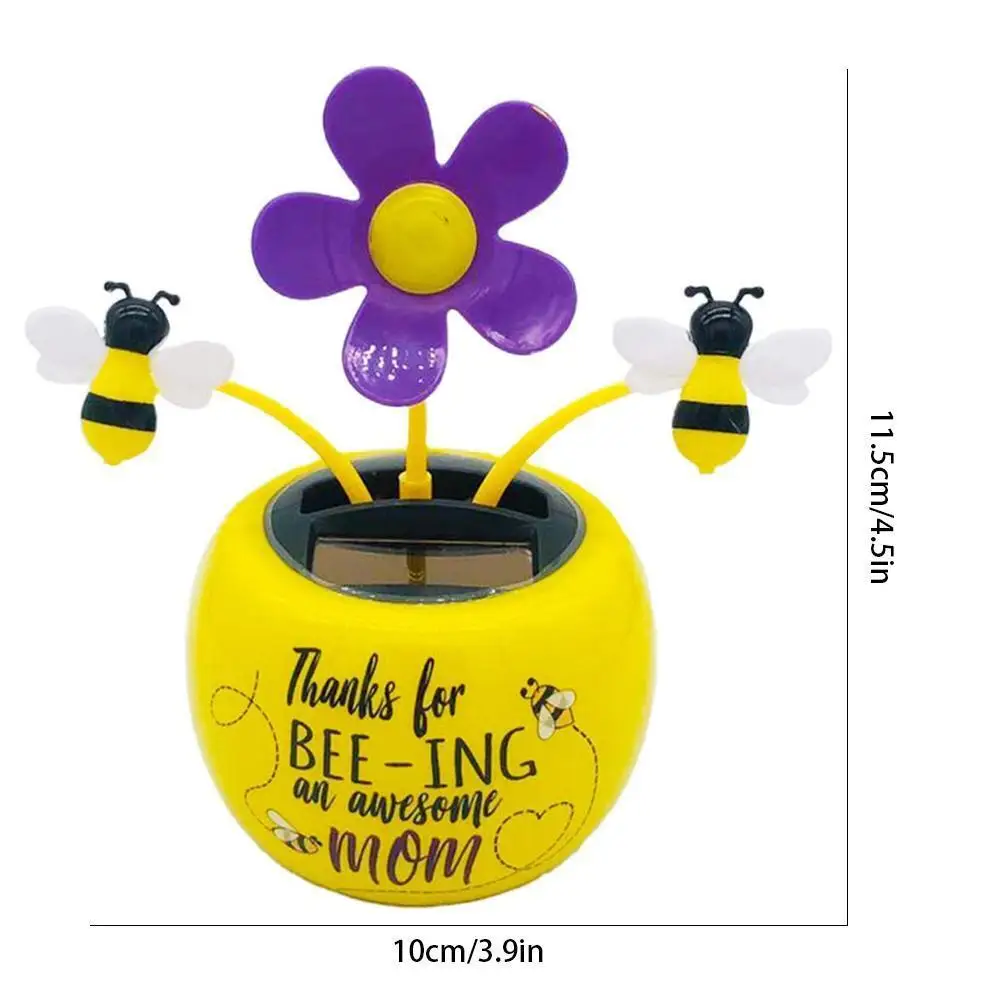 Ornamenti solari per vasi da fiori ape creativa unicorno farfalla decorazioni danzanti per finestra da scrivania ornamenti interni per auto giocattolo per bambini