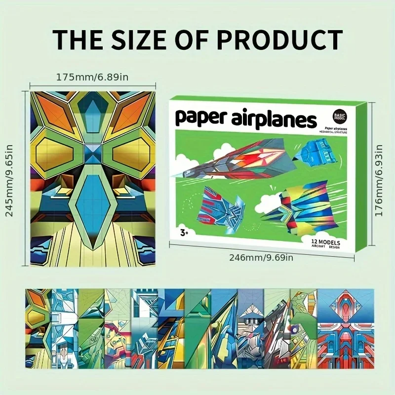 Interactive Paper Airplane Guide: Fun Folding Techniques with Colored Practice Pages