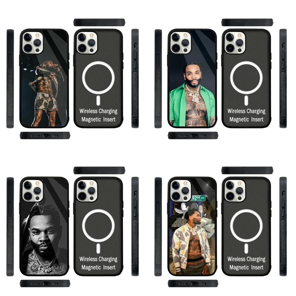 

K-Kevin Gates Rapper Phone Case Strong Magnetic For IPhone 15,14,13,Pro,Max,Plus,11,12,Mini For Magsafe Wireless Charging