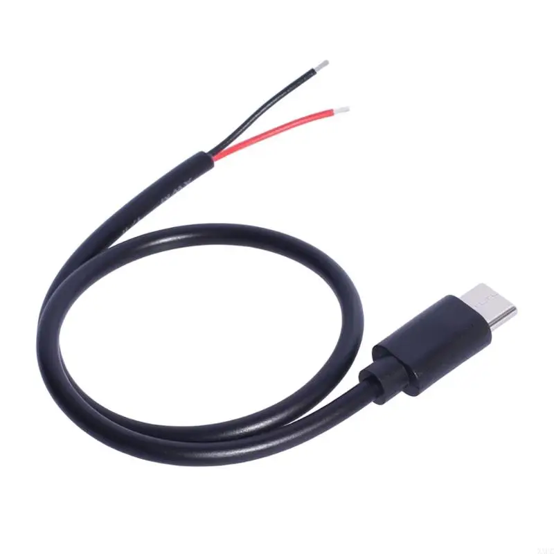 XXUC USB C to 2Pin Open End Pigtail Cable 30CM for Charging Compatible Devices Like Smartphones Tablets and More