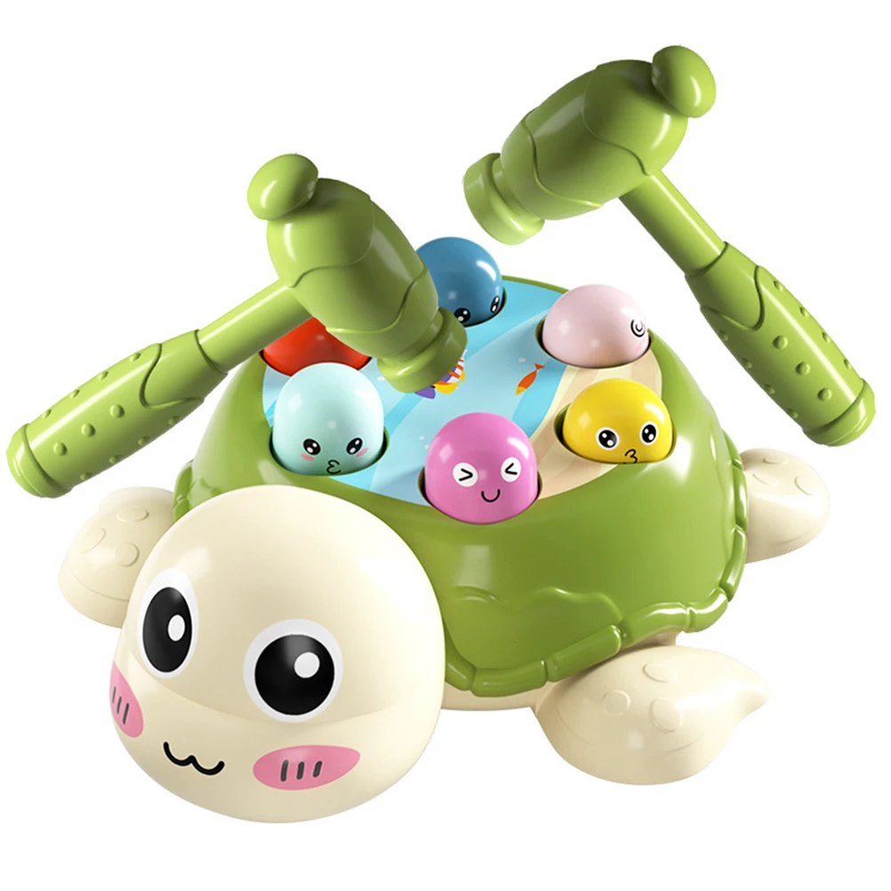 

1 Set Knocking Toy Whack Tortoise Game Children Tortoise Hammer Whacking Toy Machine Baby Early Education Exercise Puzzle Toy