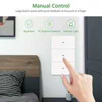 Yagusmart Zigbee US Smart Switch Push Button Light Switch Neutral Optional Work with Tuya Home Google Home SmartThings APP - Image 4