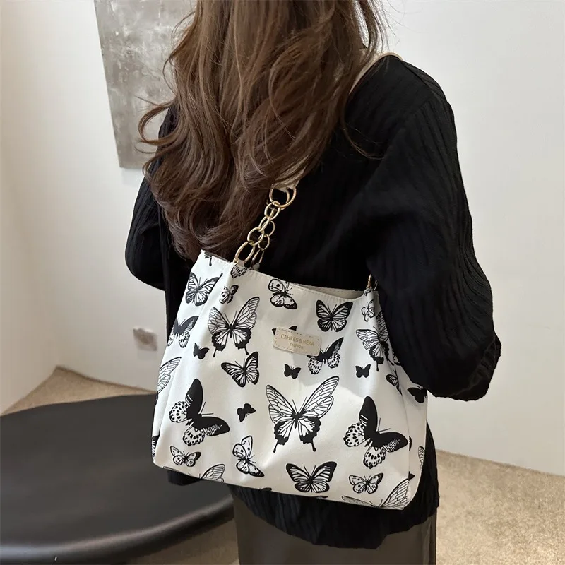 New Korean Style Canvas Tote Bag for Women - Large Capacity Casual Handheld & Shoulder Personalized Handbag