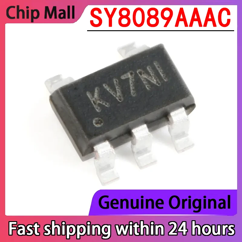 

10PCS Genuine SY8089AAAC Silk Screen Printed KV SOT-23-5 Synchronous Step-down DC-DC Voltage Regulator Chip