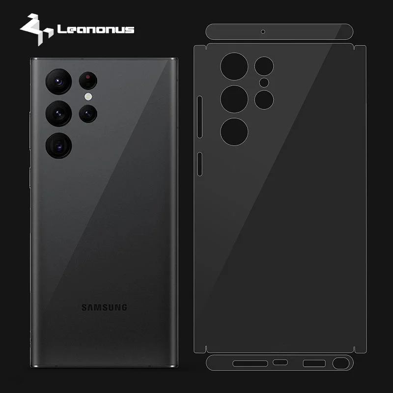 Pelle Opaca Trasparente Per Samsung Galaxy S23 S22 S21 S20 Ultra S10 Plus Note 20 10 A52S 5G Cover Protettiva Posteriore 3M Wrap Sticker
