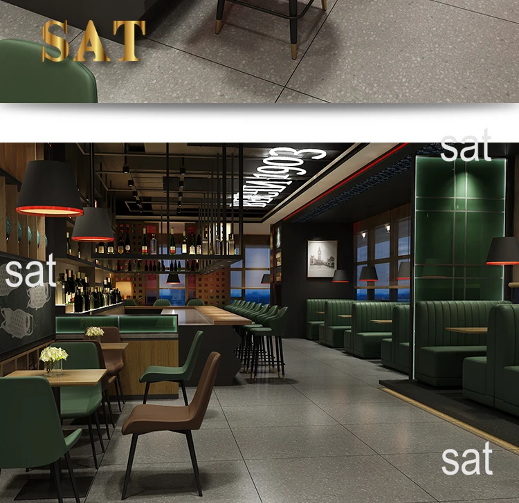Description Picture 4 of itemModern minimalist vintage restaurant Tables and chairs Direct Factory Commercial restaurant furniture Cafe Bar use wholesale