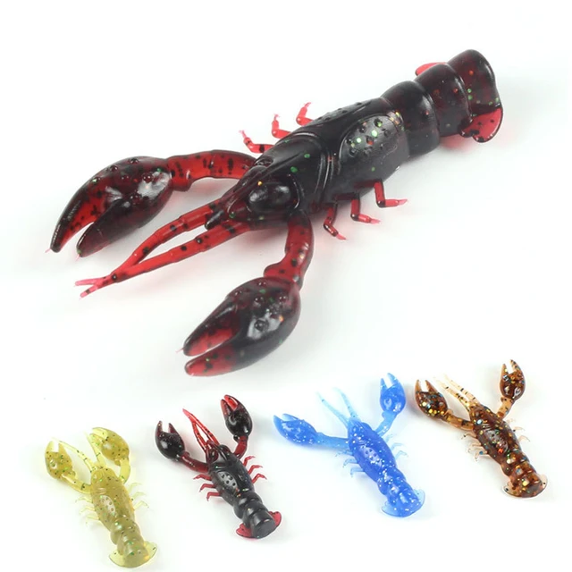 Lixada Lixada 12cm19g Soft Crawfish Shrimp Lobster Claw Bait