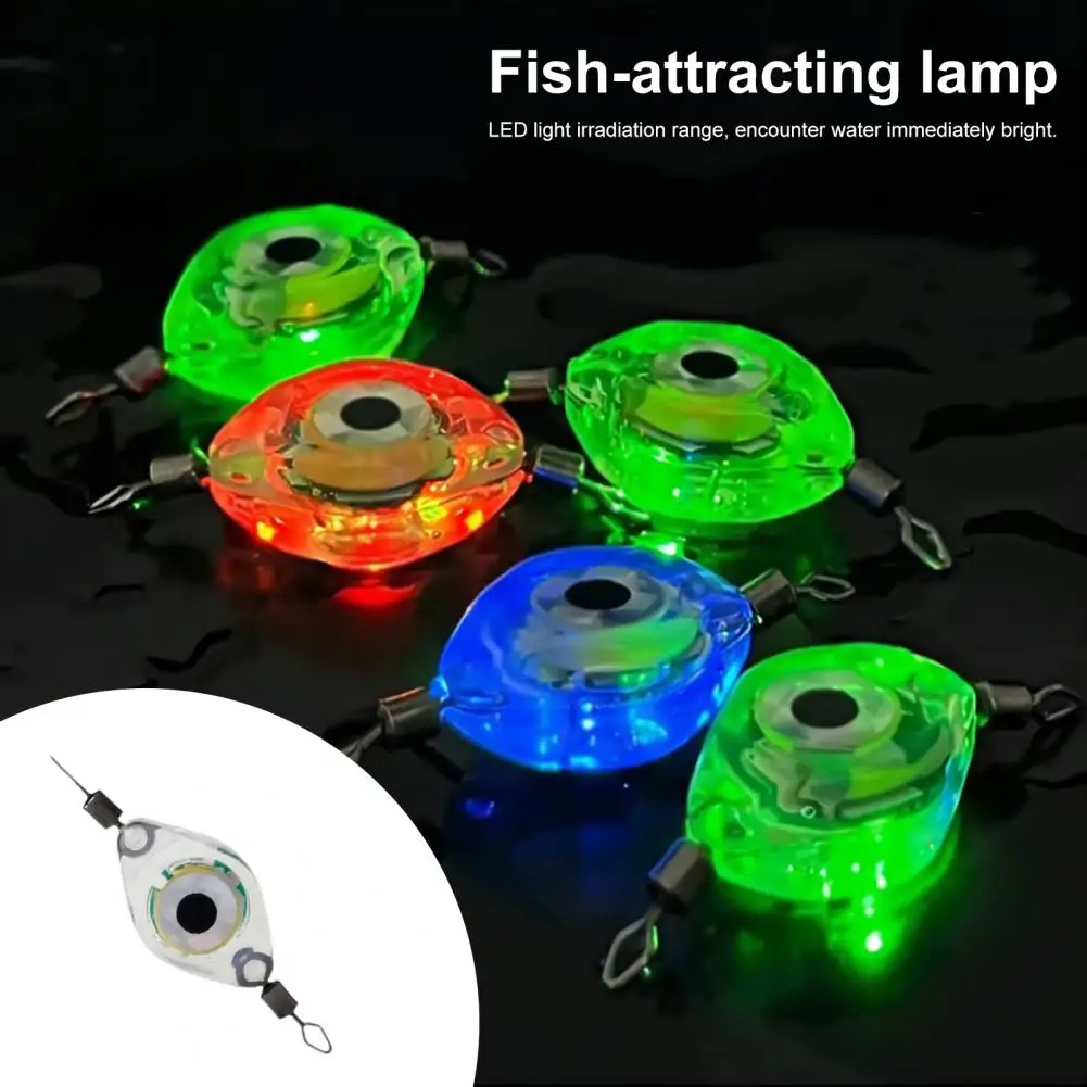 Mini Underwater Fishing Lamp Waterproof LED Fish Eye Luring Light Submersible Deep Drop Fish Attraction Gathering Lamp Accessori