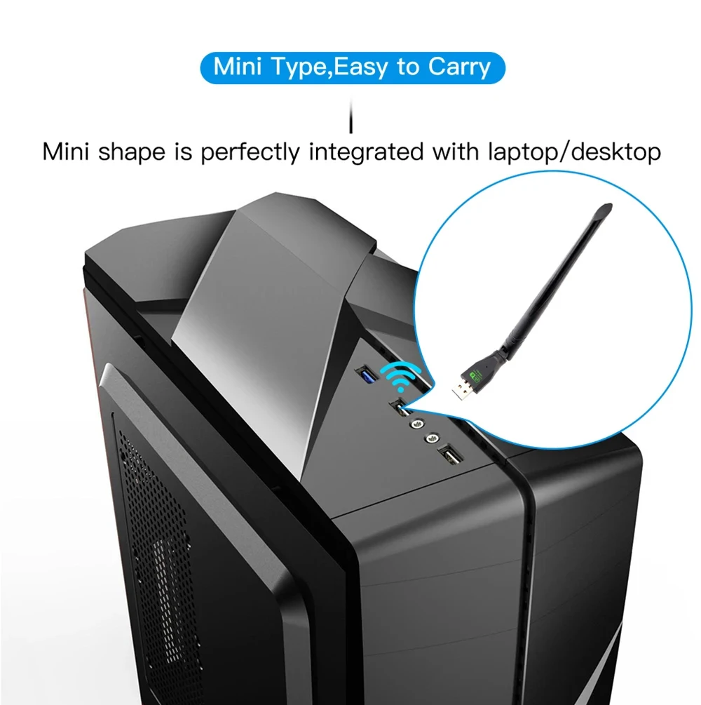 WIFI 6 USB 어댑터 AX286 네트워크 카드 동글 2.4GHz 802.11AX 안테나 신호 수신 노트북용 Windows 10 11