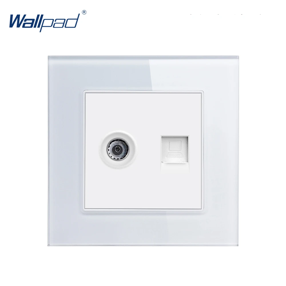 Enhanced Product Title: 
Premium CAT7 Dual Data Socket with Elegant Acrylic Glass Frame (White, Black, Gold)