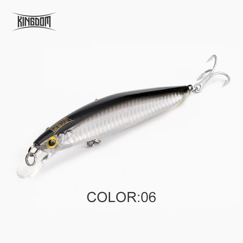 Kingdom Floating Minnow Fishing Lure 120mm 23g 130mm 30g Jerkbait Artificial Sea Fishing Hard Wobbler for Bass Trout Saltwater