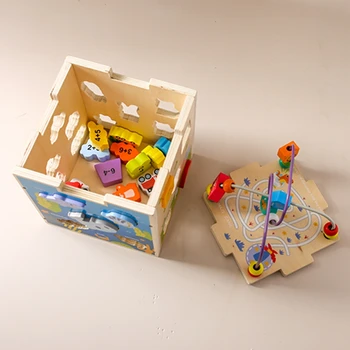 Wooden Activity Cube - Wooden Toy 3