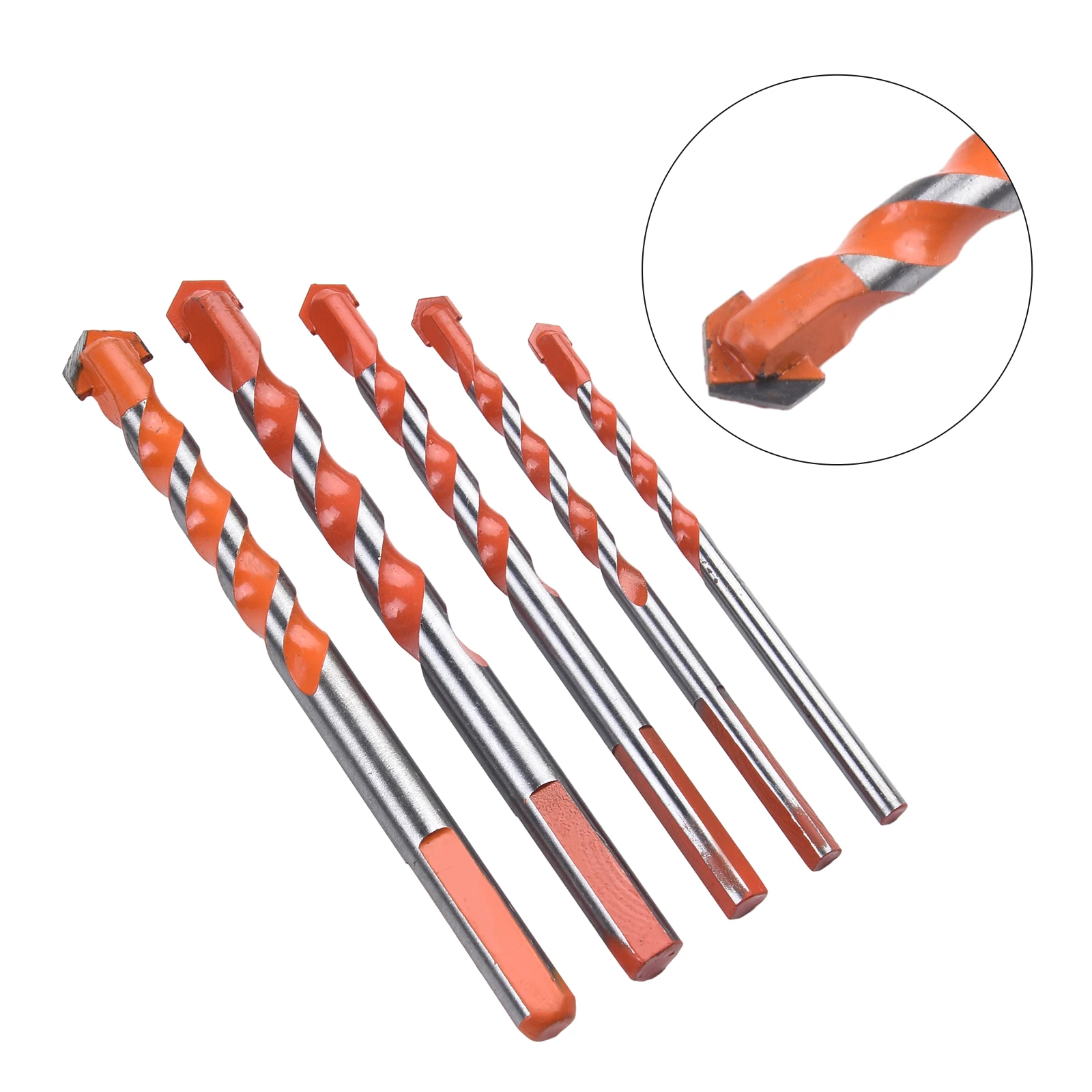 

5pcs 5-12mm Multifunctional Alloy Tile Drill Bits For Ceramic Tile Glass Wall Drilling For Wood Punching Hole Metal Drill Bit