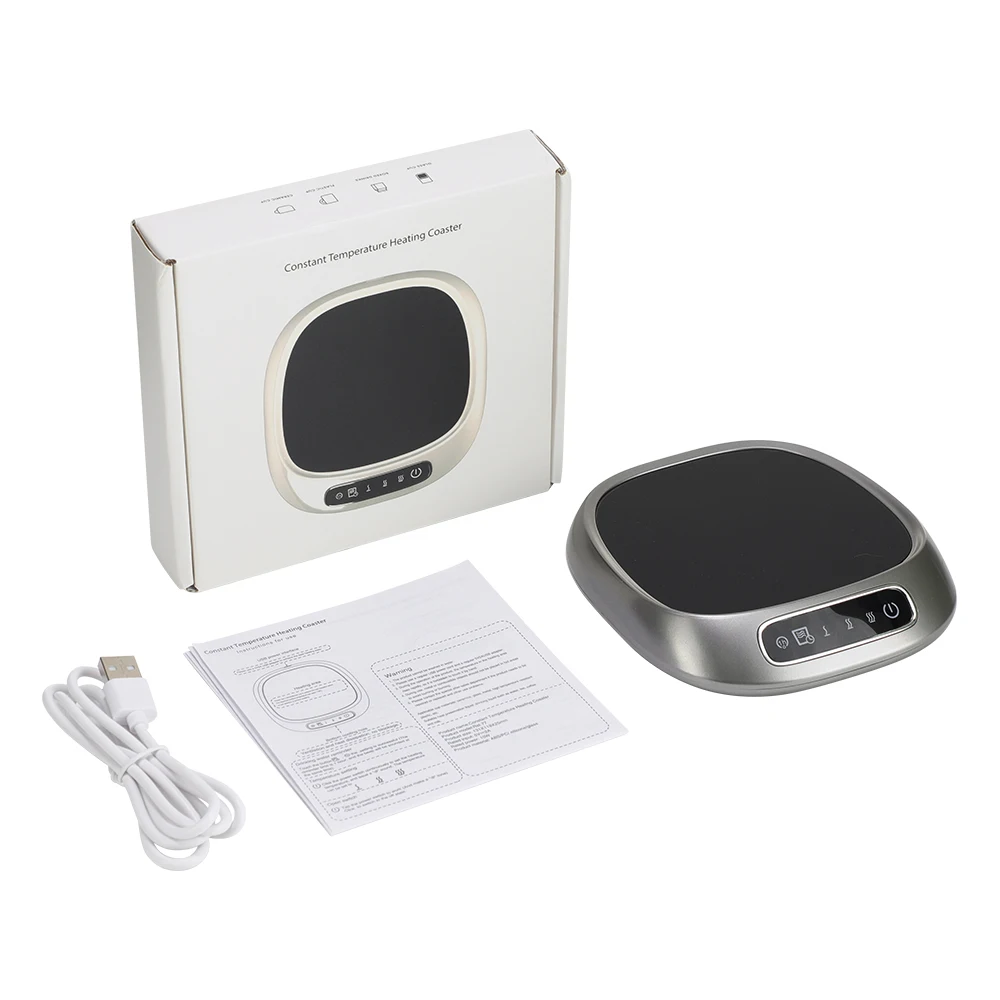 Smart Thermostatic Heating Coaster USB Home Office Thermal Coaster 3-speed Adjus