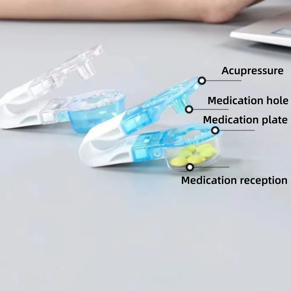 Portable Pill Taker Anti Pollution Artifact Tablet Popper Medication Dispenser 5