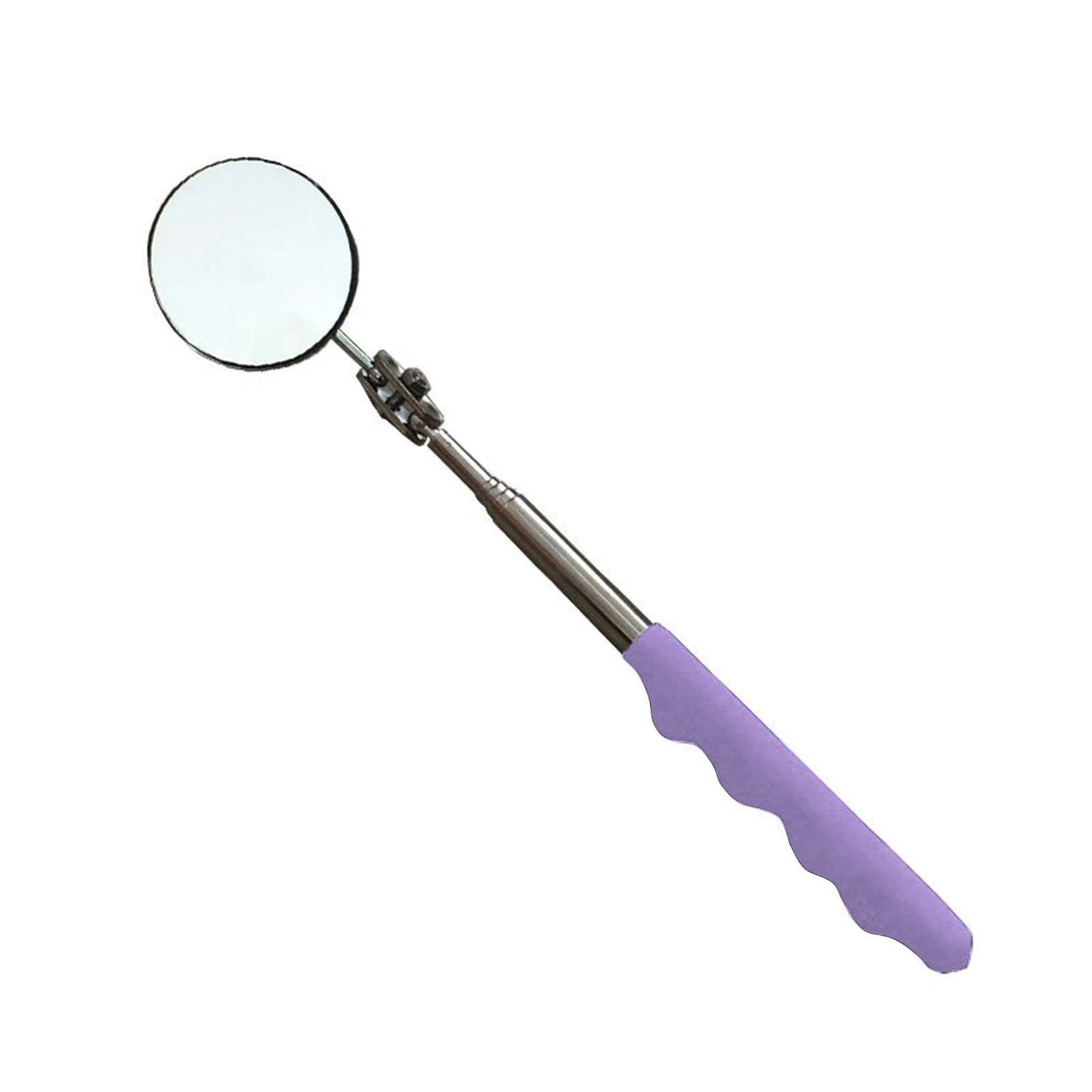 Telescopic Inspection 60mm Round Mirror With 360° Swivel Head Extends Up To 45cm Ideal For Automotive Car Repairs 