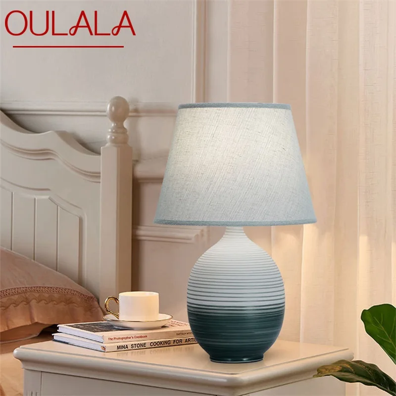 

TEMAR Dimmer Table Lamp Ceramic Desk Light Modern Creative Decoration for Home Bedroom