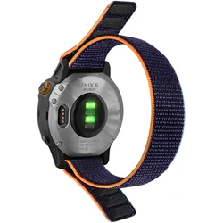 Woven Nylon Replacement Watch Band - Versatile 20/22/26mm Strap - 22mm (Navy Blue)
