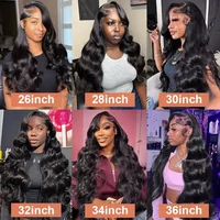 40 pouces tissage cheveux humains 3 4 faisceaux couleur naturelle vierge faisceaux double trame extension de cheveux bruts birmans brésiliens femme Body Wave Human Hair Bundles 8