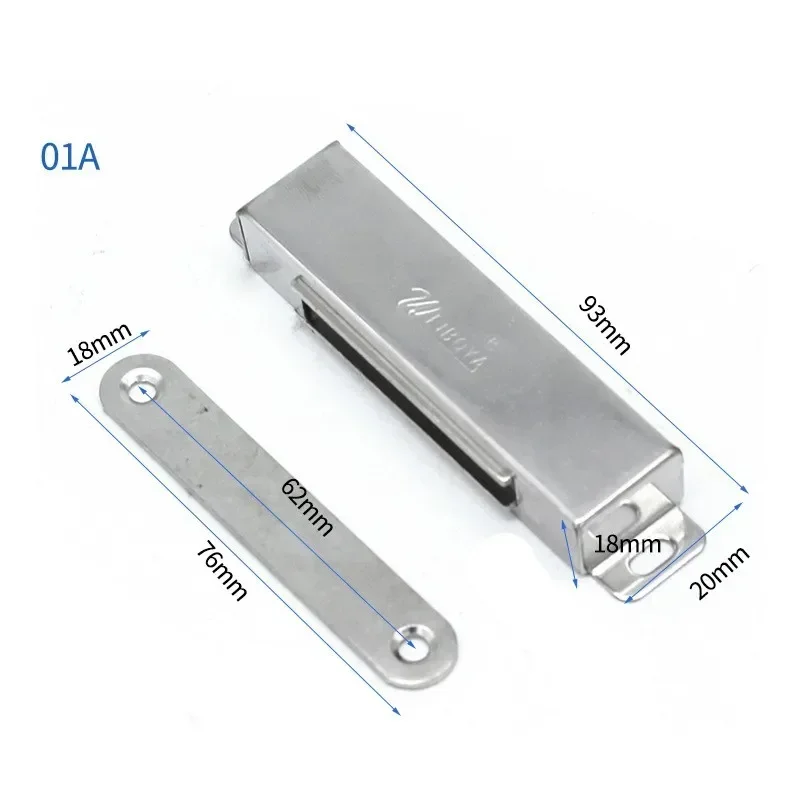 Magnetic Cabinet Catch Strong Heavy Duty Door Catches Hiddens Door Closer Cupboard Furniture Hardware