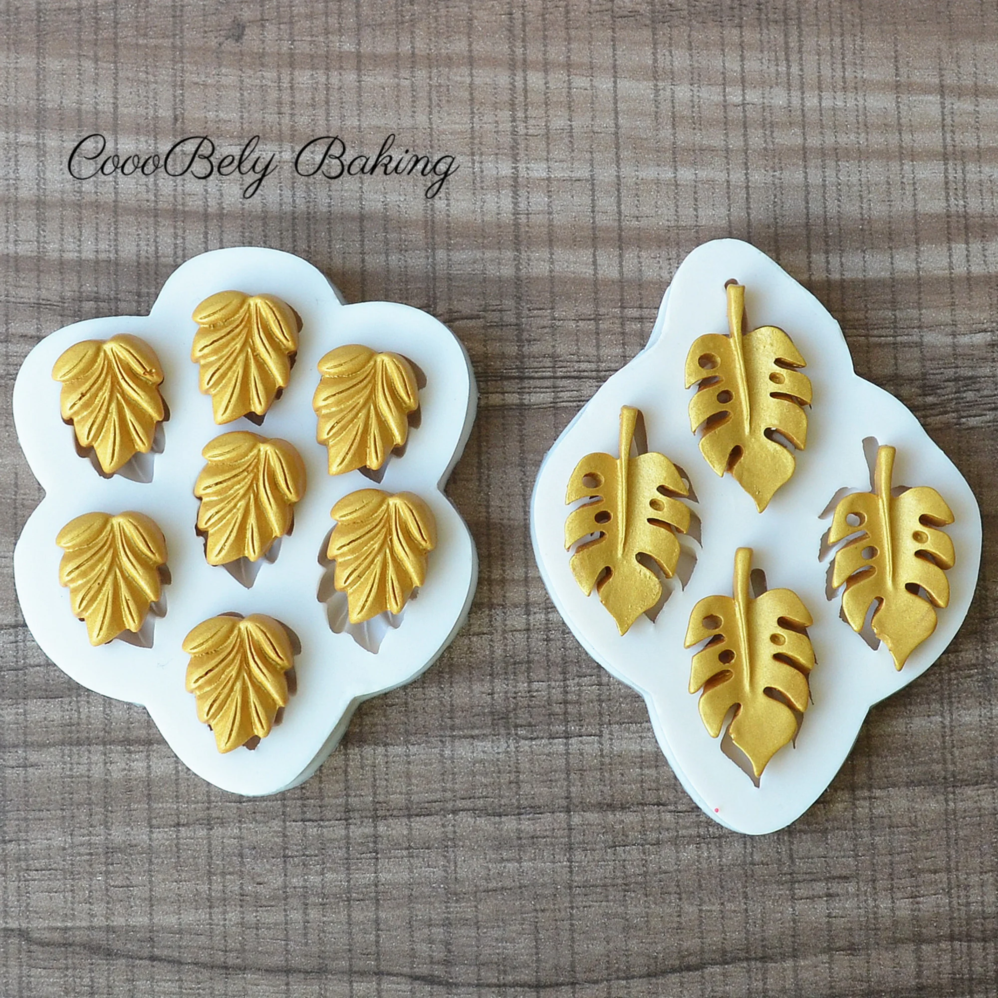 

2Pcs Maple Leaves Silicone Molds For Baking Fondant Craft Cake Candy Chocolate Sugarcraft Ice Pastry Baking Tools Mould