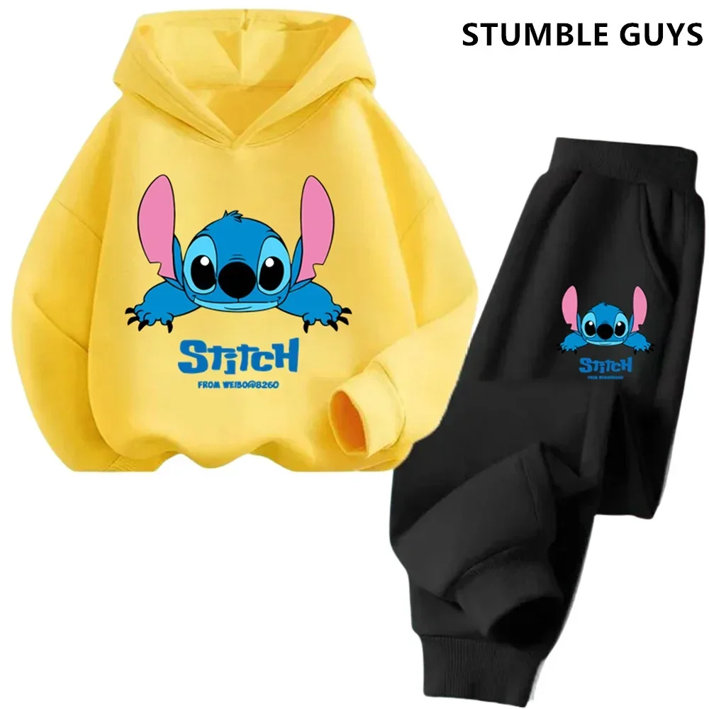 Disney Stitch Children's Street Fashion Sweater Boys Girls Tops Children's Sports Trucksuit Pullover Outdoor Sports Sonic Hoodie - Image 4