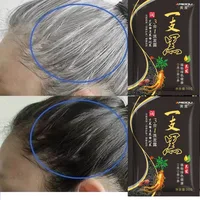 Natural Herbal Hair Dye Shampoo 3 in 1 Hair Color Shampoo Non-irritating Lasting Repair Nourish Gray White Hair Care Women Men