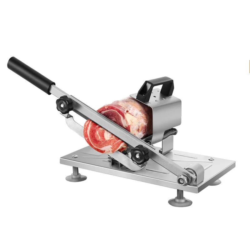 

Household Manual Lamb Meat Slicer Frozen Meat Stainless Steel Cutting Machine Ham Beef Herb Vegetables Mutton Rolls Cutter